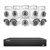 16 Channel 4K PoE Bullet & PTZ Security Camera System, 8MP Outdoor PoE IP Cameras, Pan & Tilt, ONVIF Supported NVR, Two-Way Audio, Smart Human/Vehicle Detection(6x PT Cameras+4x IP Cameras)